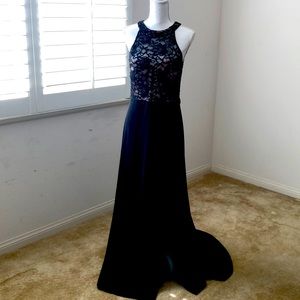 A lovely black evening gown